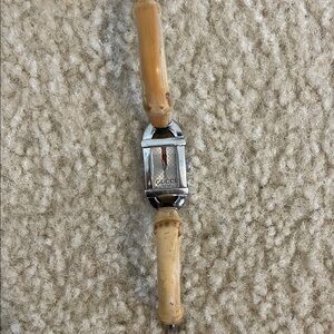 Gucci Bamboo and Silver Bracelet